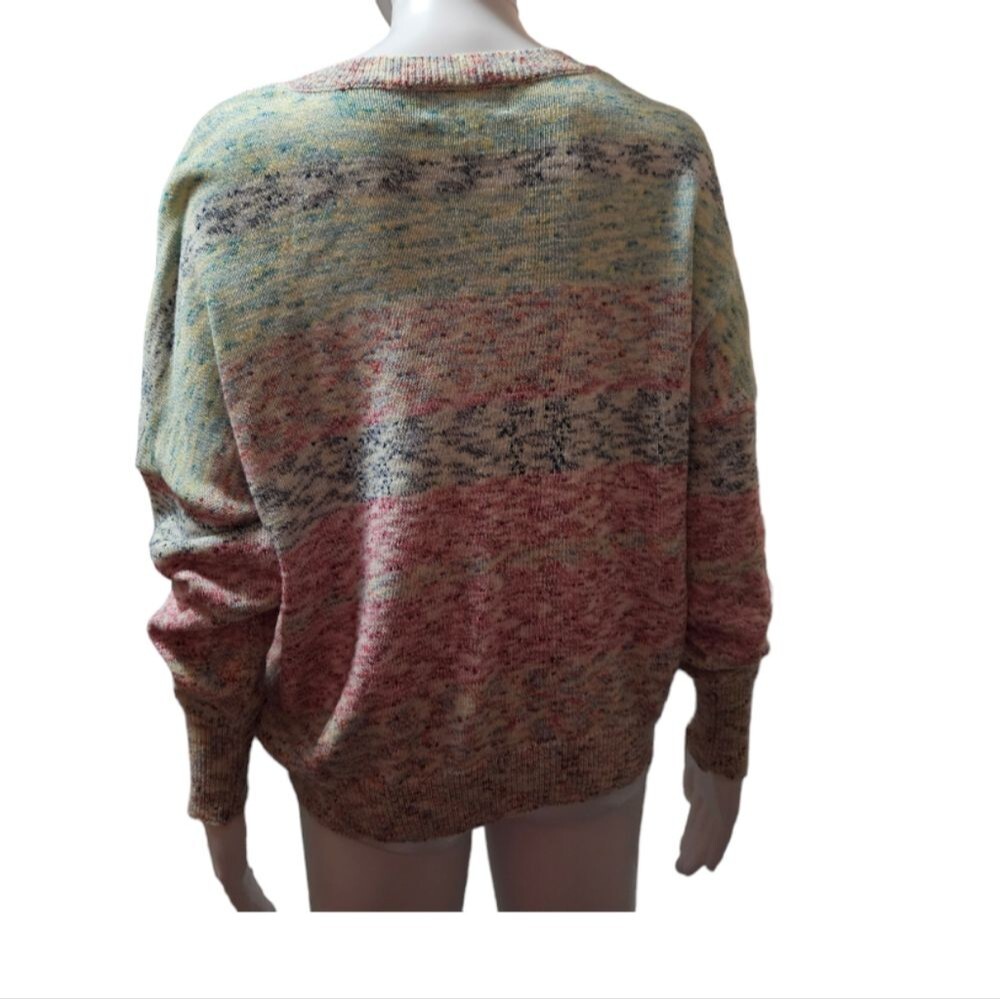 Modcloth Multi Color V-Neck Sweater - Picture 3 of 7
